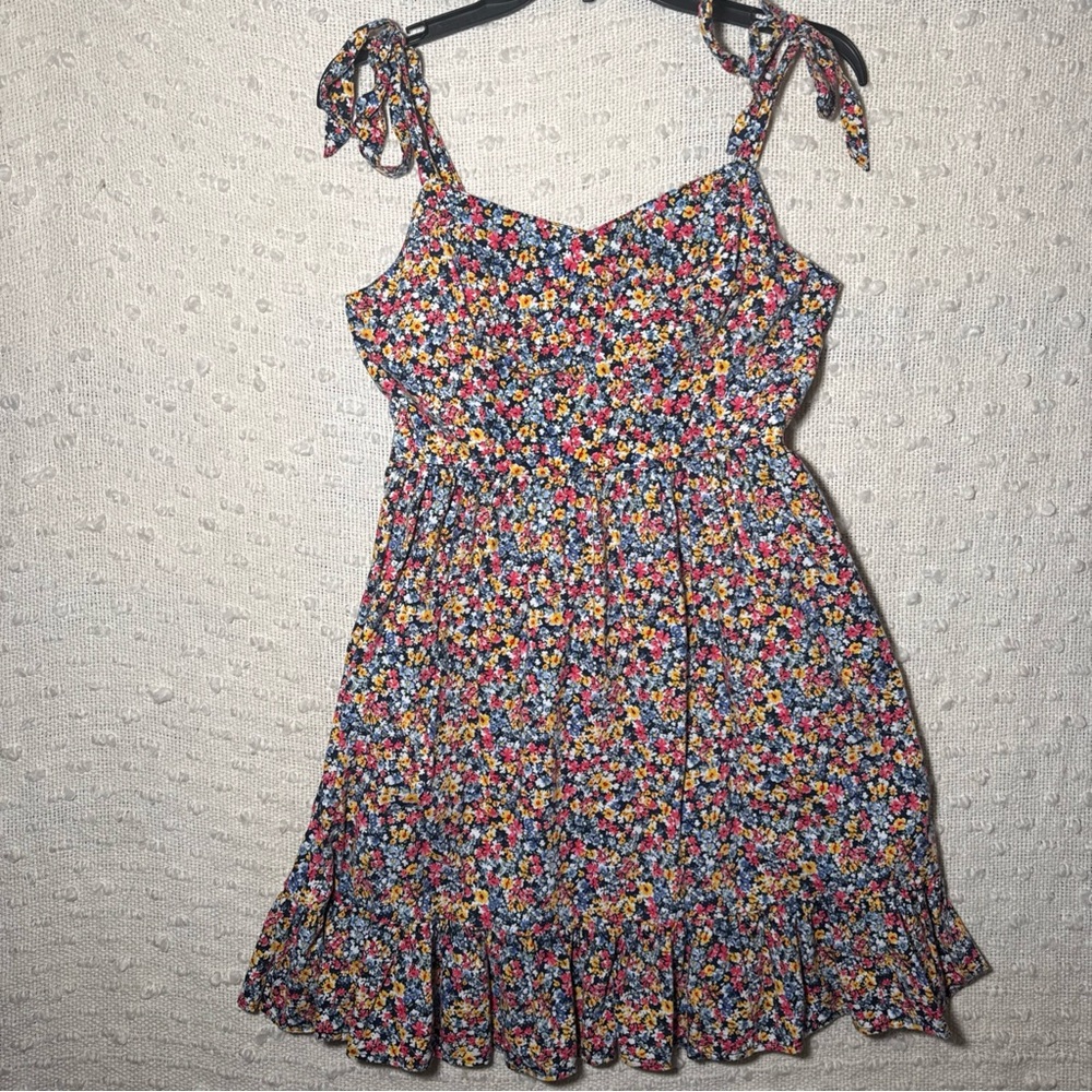 Old Navy Womens Medium Dress cami Floral Sweetheart Baby Doll Ditsy Colorful